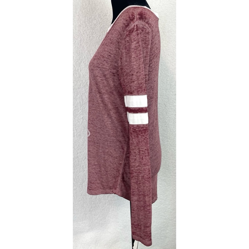 (NWT) DISNEY • Maroon/White Minnie Mouse Long Sleeve Casual Shirt, M - Picture 6 of 14
